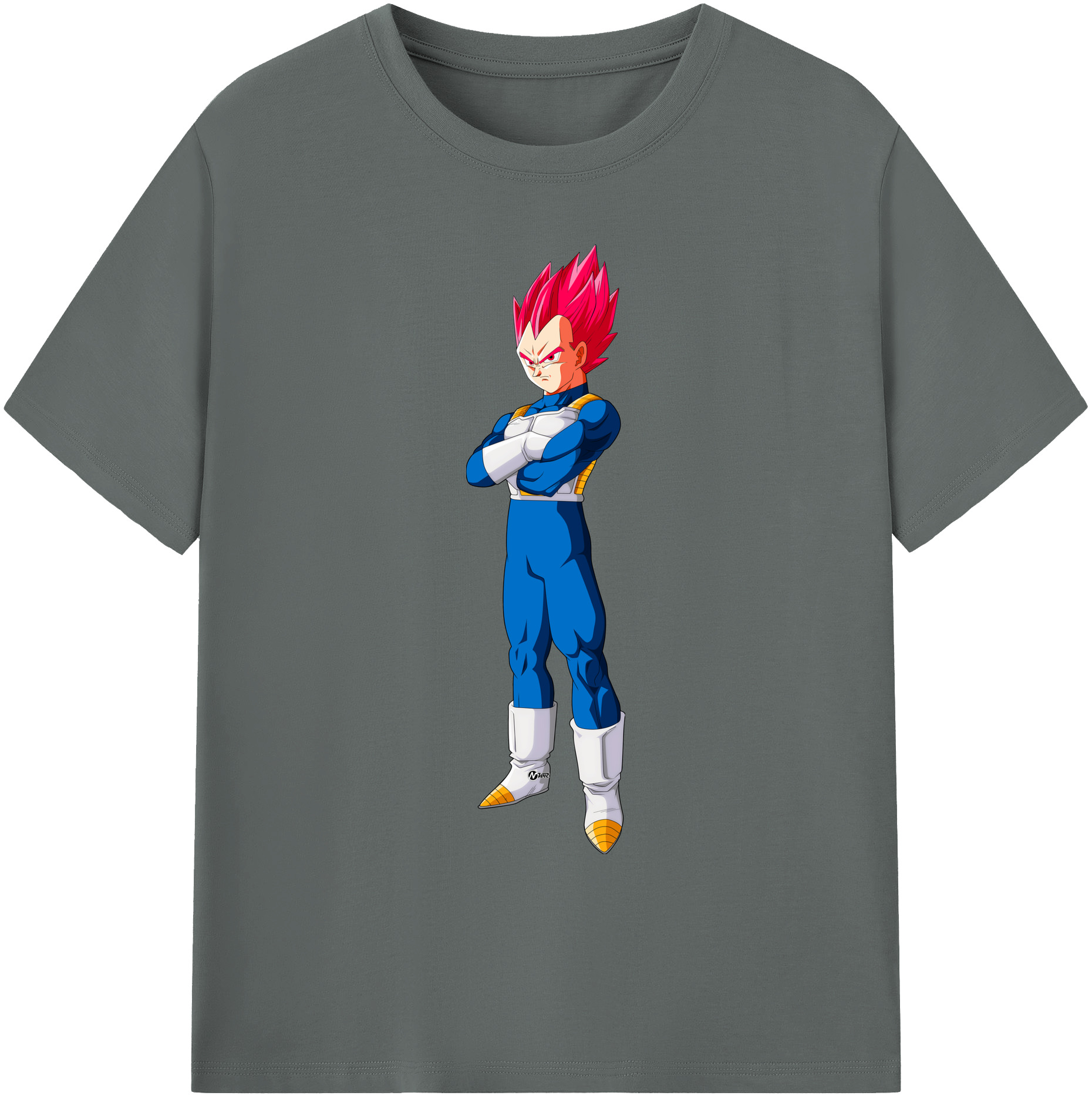 （画像用） ドラゴンボール ベジータ四世（Bejīta Yonsei）DRAGON BALL Vegeta IV 綿100％ メンズ半袖Tシャツ｜肌触りやわらか＆通気性